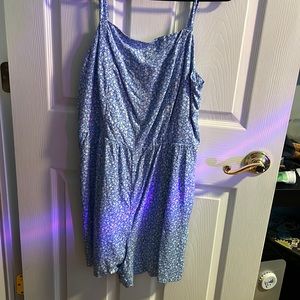 Old Nazy Blue Floral Romper